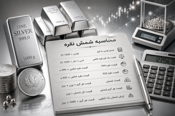 محاسبه قیمت شمش نقره