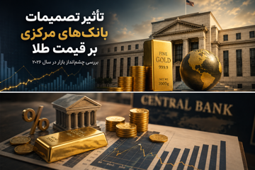 تاثیر تصمیمات بانک‌های مرکزی بر قیمت طلا