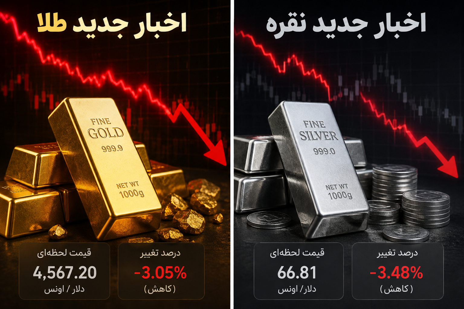 اخبار جدید بازار طلا و نقره