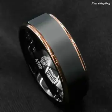 حلقه ازدواج رنگ مشکی مدل 21149