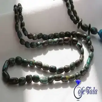 تسبیح فیروزه نیشابوری 101 دانه خوش طرح رنگ تقویت شده