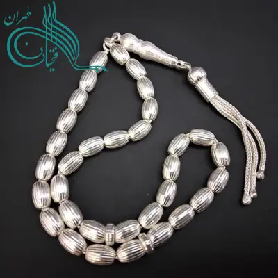 تسبیح نقره عیار 925 در وزنهای مختلف از 13 گرم تا 50 گرم