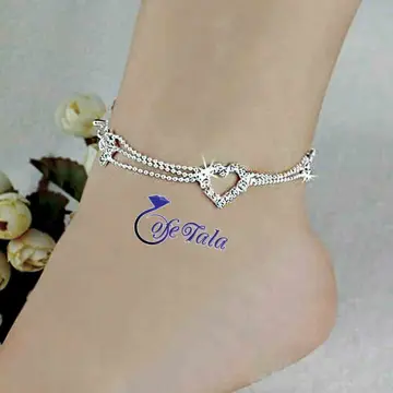 Heart design ankle jewelry پابند قلبی