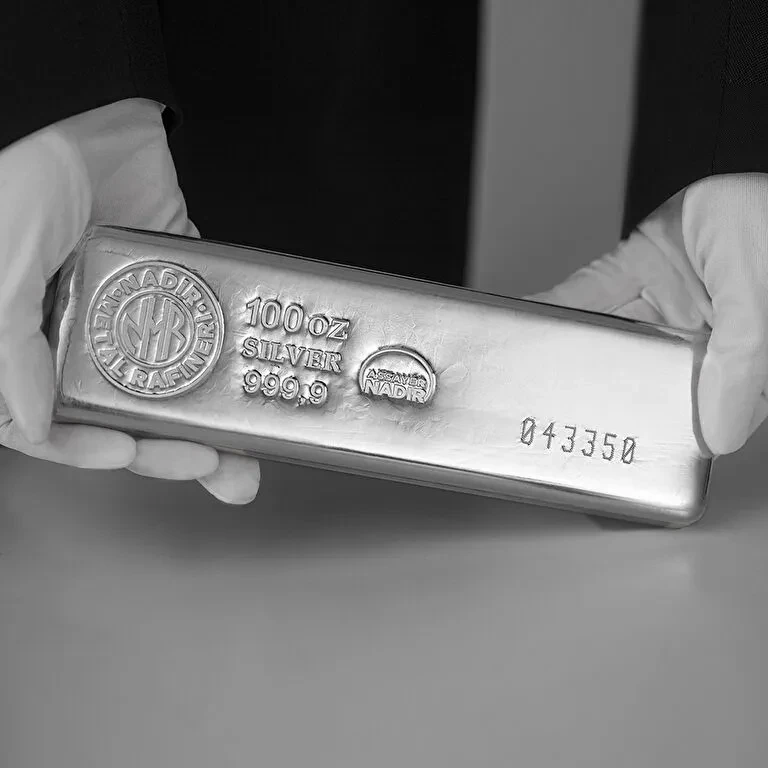 شمش نقره خریدو فروش با کد مالیاتی 4 کیلوگرمی عیار 999.9