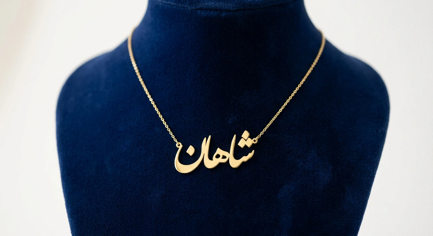 پلاک طلا اسم شاهان