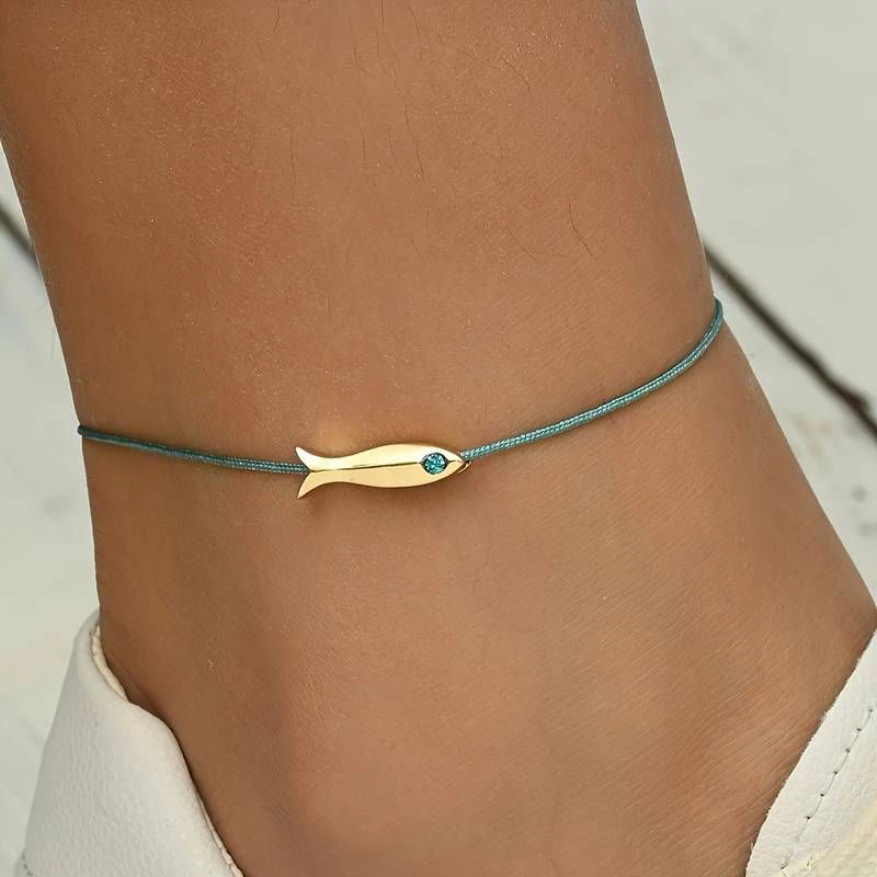 Ankle jewelry پابند طرح ماهی