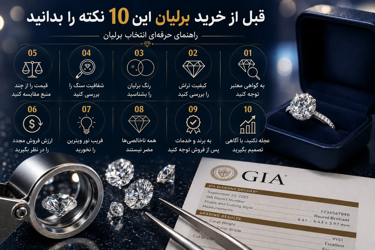 نکات مهم خرید برلیان