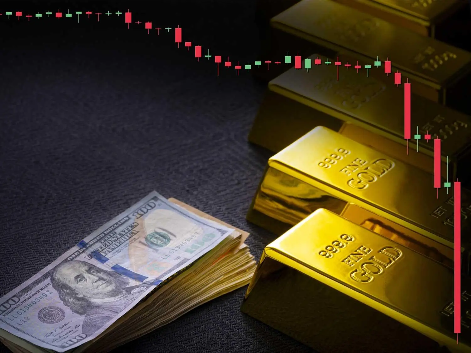 کاهش ارزش دلار و قیمت طلا