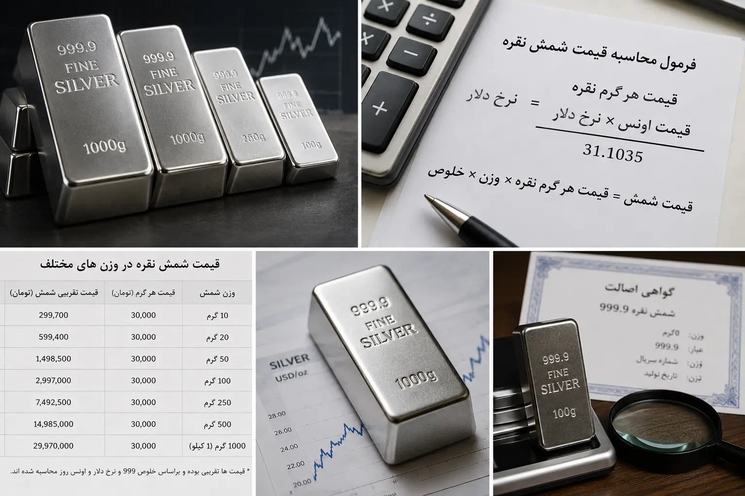قیمت نقره