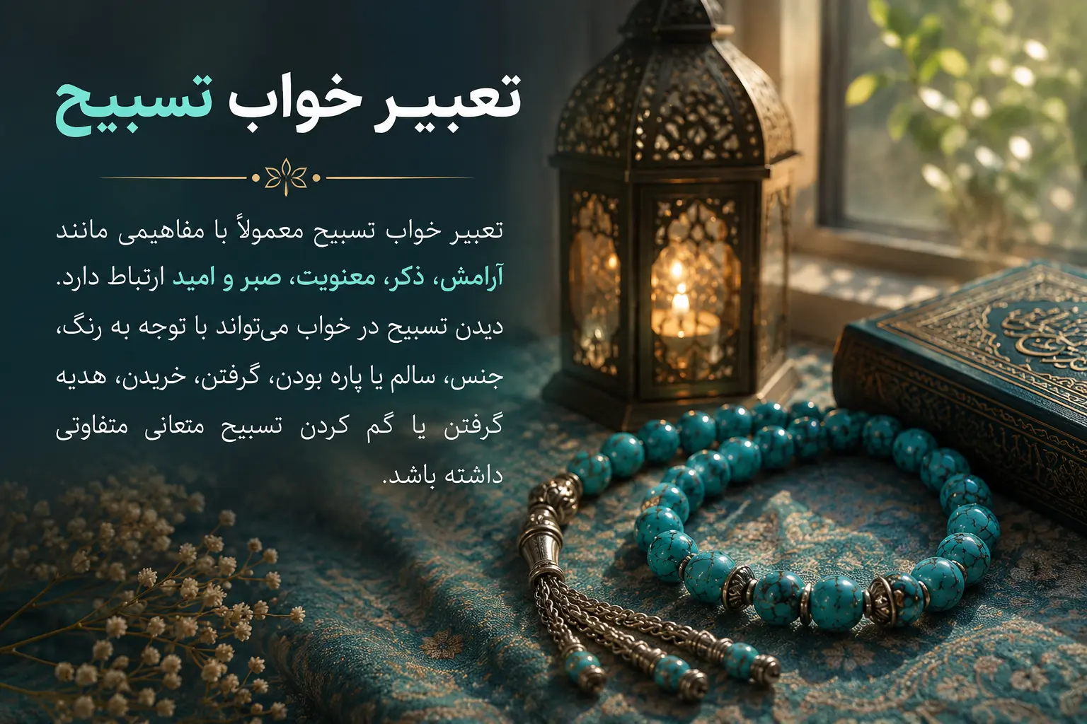 تعبیر خواب تسبیح فیروزه 