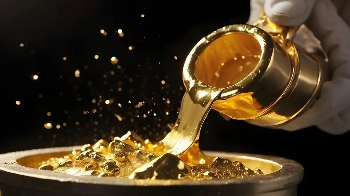 ساچمه طلا یا  طلای آب شده