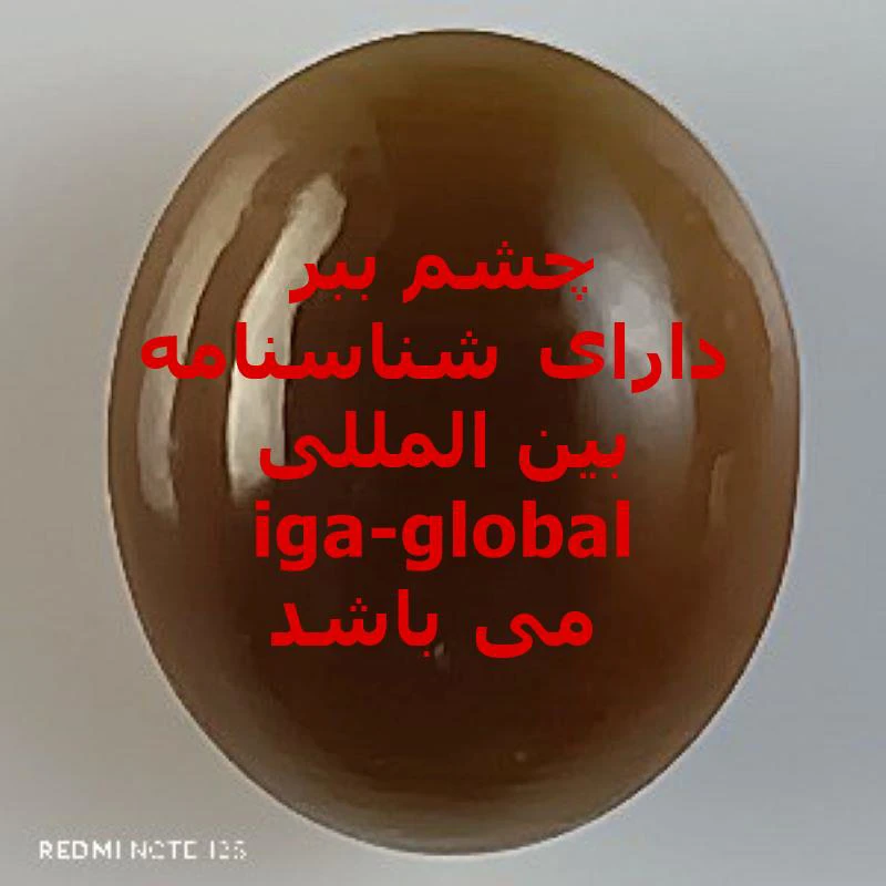 چشم ببر گرید A وزن 6.65 قیراط با شناسنامه بین المللی iga-global